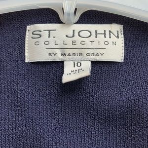 St. John Navy blue dress